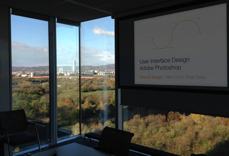 Manuel Berger presenting User Interface Design